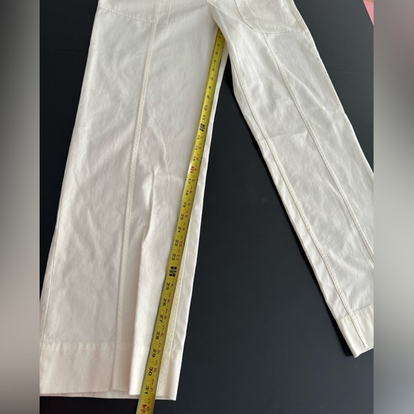 A.L.C paperbag Thomas Pant white/ivory canvas 8 NWT - Picture 6 of 9